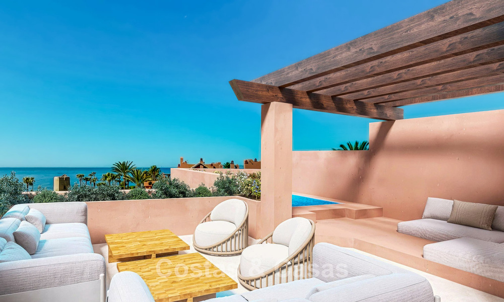 Penthouse à vendre dans un complexe cinq étoiles en première ligne de plage sur la New Golden Mile entre Marbella et Estepona 797280