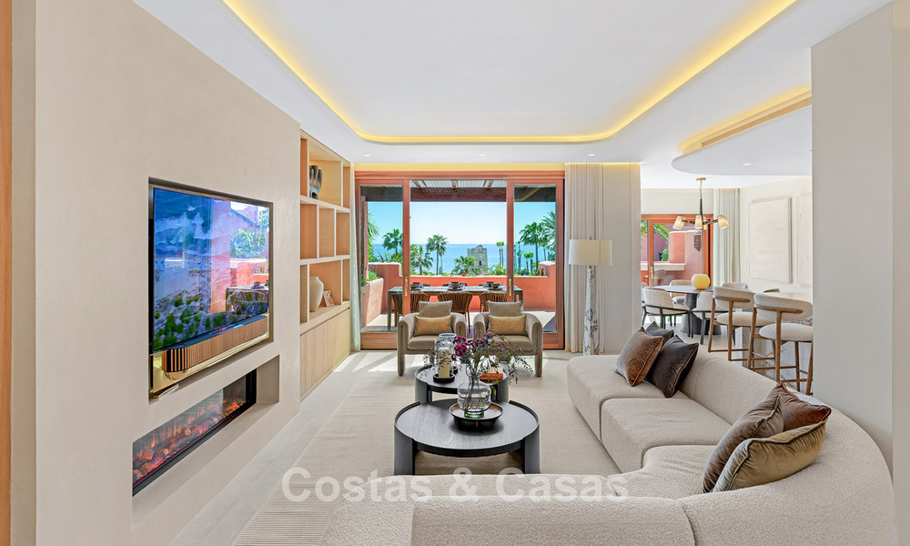Penthouse à vendre dans un complexe cinq étoiles en première ligne de plage sur la New Golden Mile entre Marbella et Estepona 797751