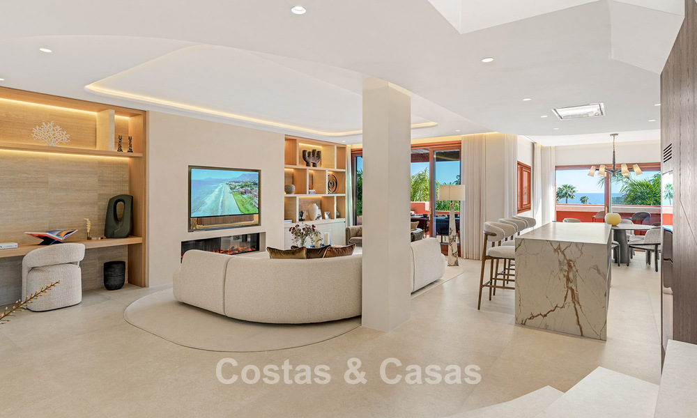 Penthouse à vendre dans un complexe cinq étoiles en première ligne de plage sur la New Golden Mile entre Marbella et Estepona 797771
