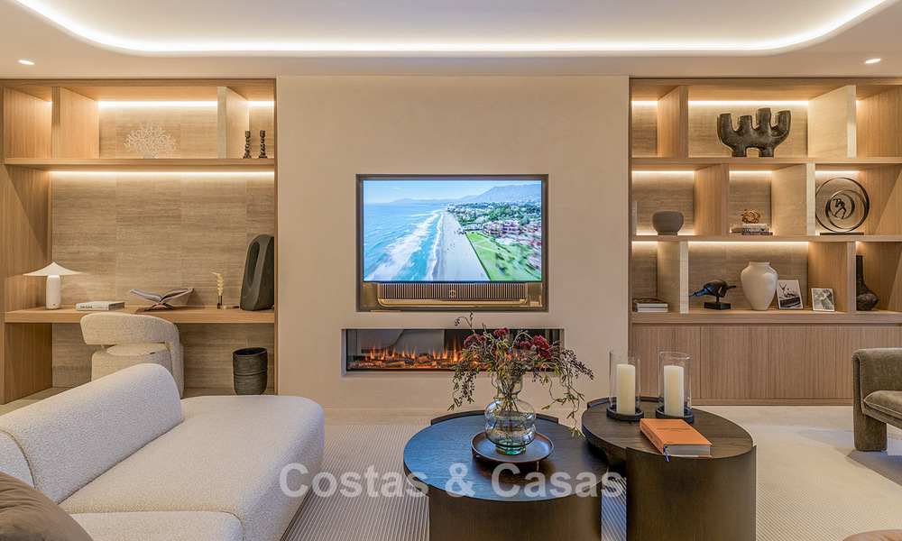 Penthouse à vendre dans un complexe cinq étoiles en première ligne de plage sur la New Golden Mile entre Marbella et Estepona 797776