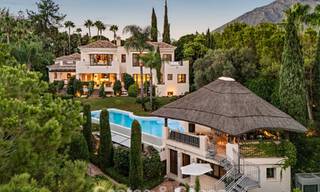 Villa de luxe espagnole remarquable à vendre dans une oasis de verdure sur le Golden Mile de Marbella 798181 