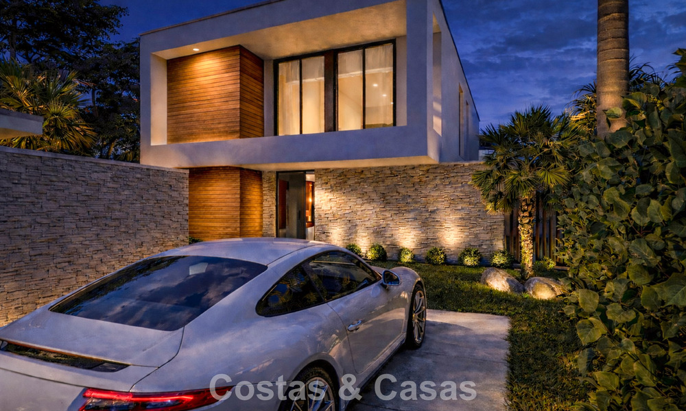 Nouvelle villa de luxe moderniste à vendre en première ligne de golf à Mijas, Costa del Sol 798116