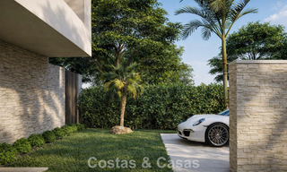 Nouvelle villa de luxe moderniste à vendre en première ligne de golf à Mijas, Costa del Sol 798117 