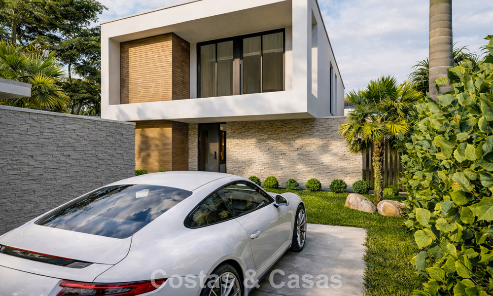 Nouvelle villa de luxe moderniste à vendre en première ligne de golf à Mijas, Costa del Sol 798118
