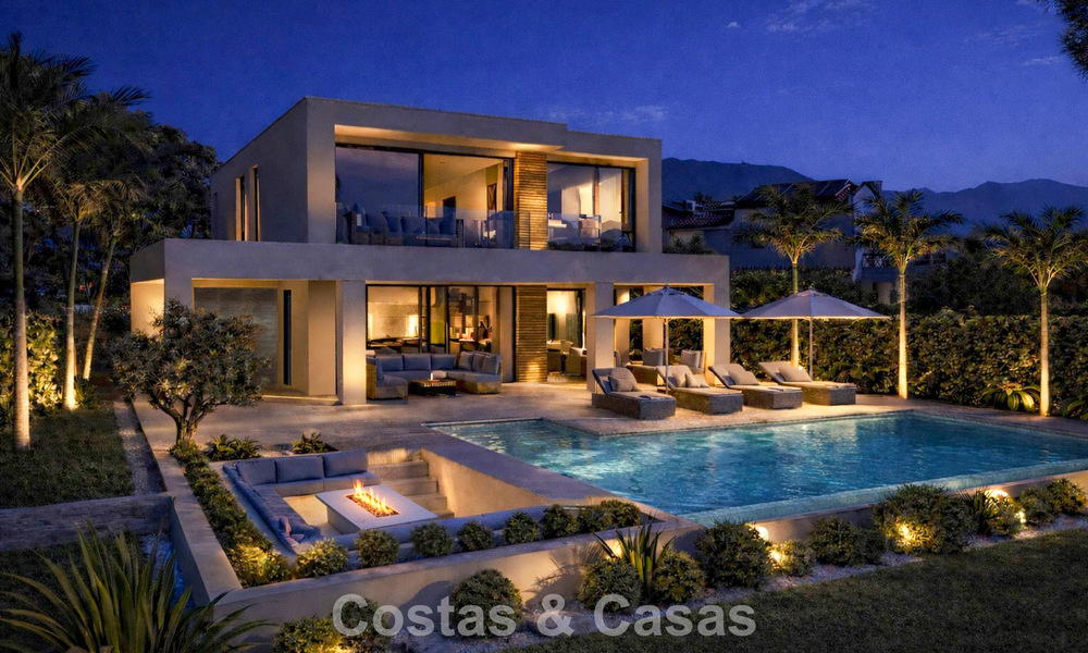 Nouvelle villa de luxe moderniste à vendre en première ligne de golf à Mijas, Costa del Sol 798127