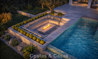 Nouvelle villa de luxe moderniste à vendre en première ligne de golf à Mijas, Costa del Sol 798128 
