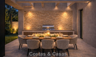Nouvelle villa de luxe moderniste à vendre en première ligne de golf à Mijas, Costa del Sol 798130 
