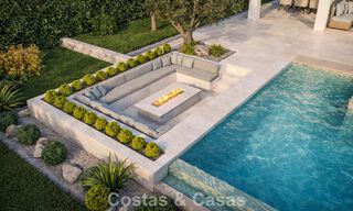 Nouvelle villa de luxe moderniste à vendre en première ligne de golf à Mijas, Costa del Sol 798133 