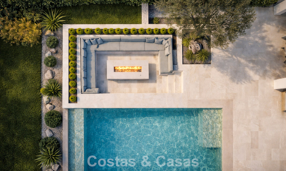 Nouvelle villa de luxe moderniste à vendre en première ligne de golf à Mijas, Costa del Sol 798134