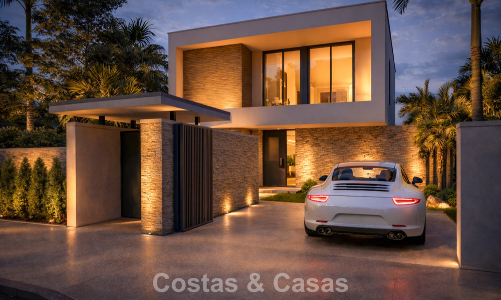 Nouvelle villa de luxe moderniste à vendre en première ligne de golf à Mijas, Costa del Sol 798136