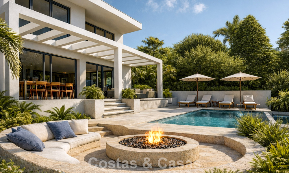 Superbe villa contemporaine en première ligne de golf avec vues exceptionnelles à vendre au La Cala Golf Resort, Mijas, Costa del Sol 798140