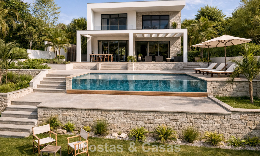 Superbe villa contemporaine en première ligne de golf avec vues exceptionnelles à vendre au La Cala Golf Resort, Mijas, Costa del Sol 798143