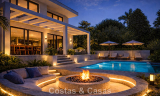Superbe villa contemporaine en première ligne de golf avec vues exceptionnelles à vendre au La Cala Golf Resort, Mijas, Costa del Sol 798145 