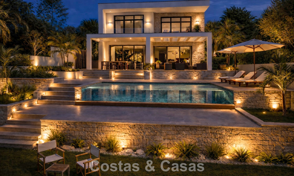 Superbe villa contemporaine en première ligne de golf avec vues exceptionnelles à vendre au La Cala Golf Resort, Mijas, Costa del Sol 798146