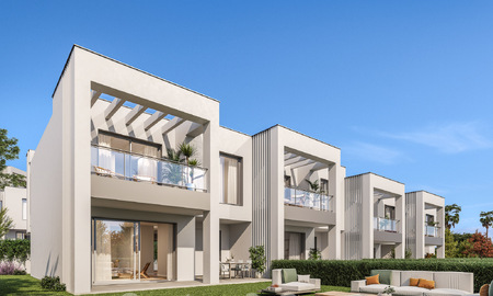 Revente – Maison de ville neuve au design moderne à vendre, côté plage à Elviria – à l’est de Marbella 797043