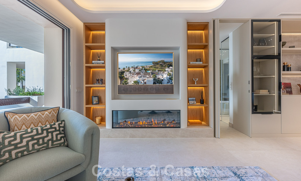 Appartement de luxe avec vue sur la mer en première ligne de plage sur la New Golden Mile entre Marbella et Estepona 797406