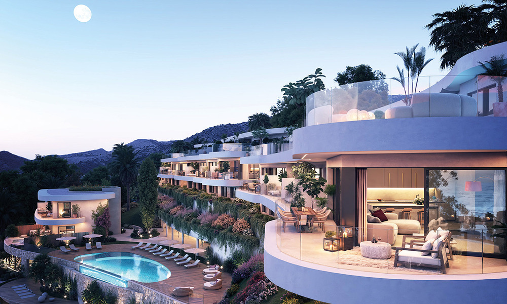 Lancement! Villas jumelées innovantes à vendre avec piscine privée dans une urbanisation très prisée à Fuengirola, Costa del Sol 797360