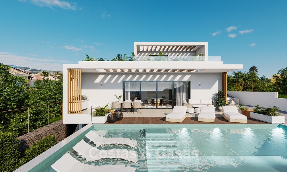 Nouveau projet de villa à vendre près de la plage et des terrains de golf à Casares, Costa del Sol 797468