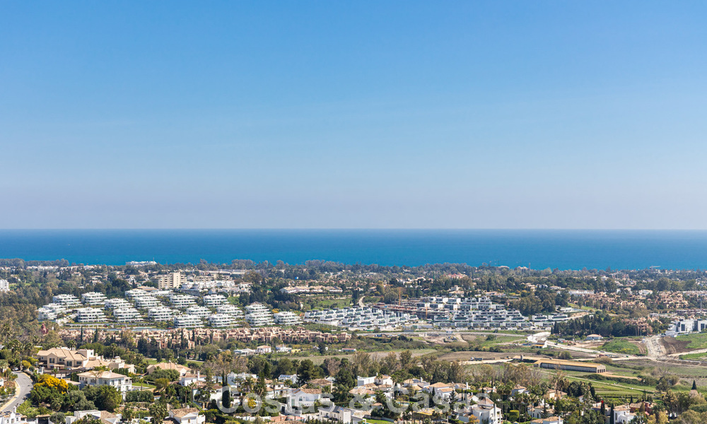 Prestigieux penthouse de luxe avec vues panoramiques sur la mer et le golf à vendre à Marbella - Benahavís 797517