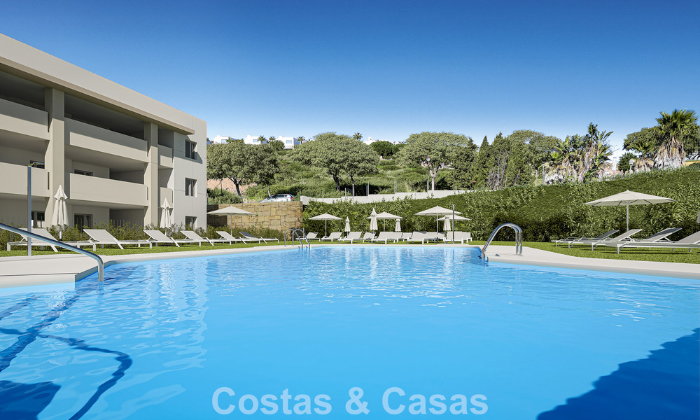 Appartements neufs contemporains de luxe avec vue mer envoûtante à vendre à Manilva, Costa del Sol 797562