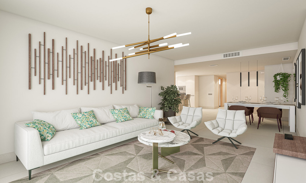 Appartements neufs contemporains de luxe avec vue mer envoûtante à vendre à Manilva, Costa del Sol 797566