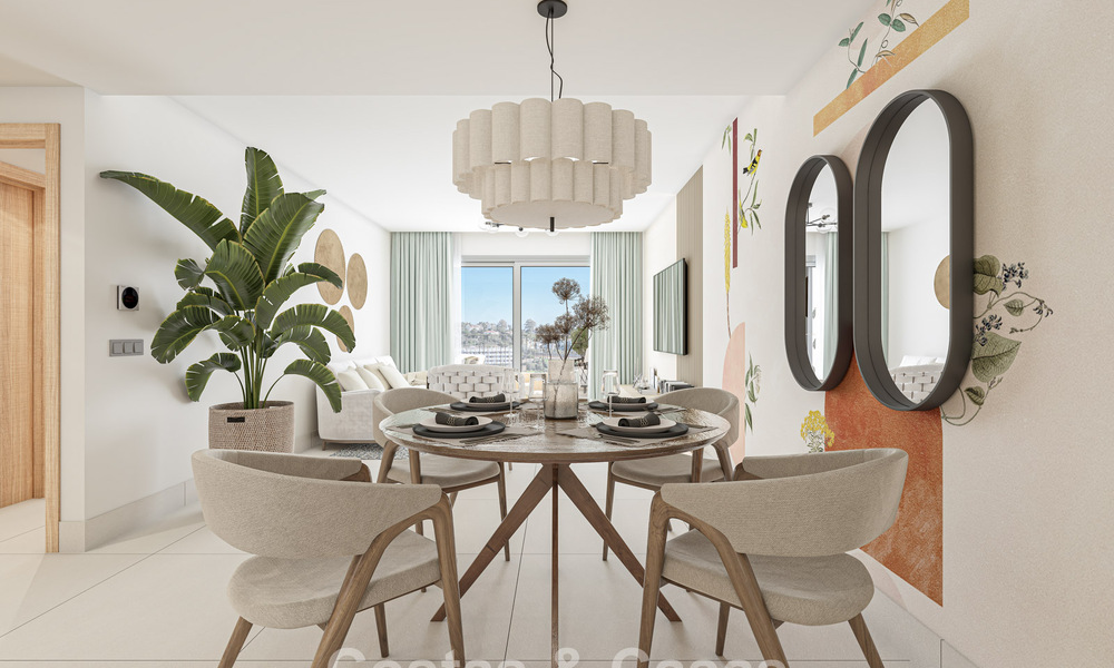 Appartements neufs contemporains de luxe avec vue mer envoûtante à vendre à Manilva, Costa del Sol 797582