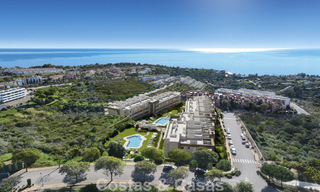 Appartements neufs contemporains de luxe avec vue mer envoûtante à vendre à Manilva, Costa del Sol 797590 