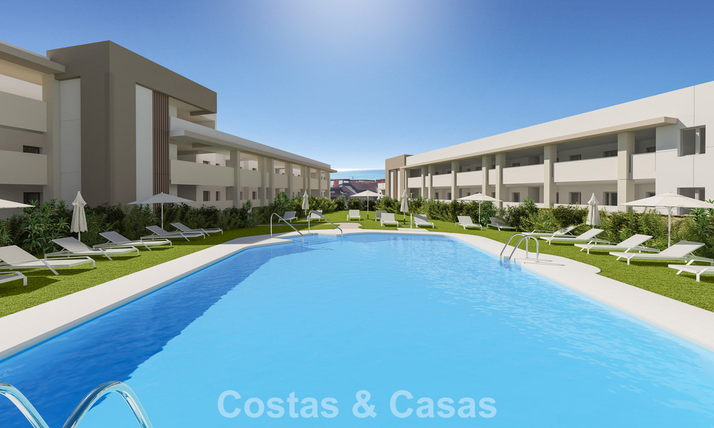 Appartements neufs contemporains de luxe avec vue mer envoûtante à vendre à Manilva, Costa del Sol 797592