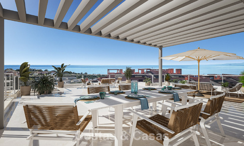 Appartements neufs contemporains de luxe avec vue mer envoûtante à vendre à Manilva, Costa del Sol 797593