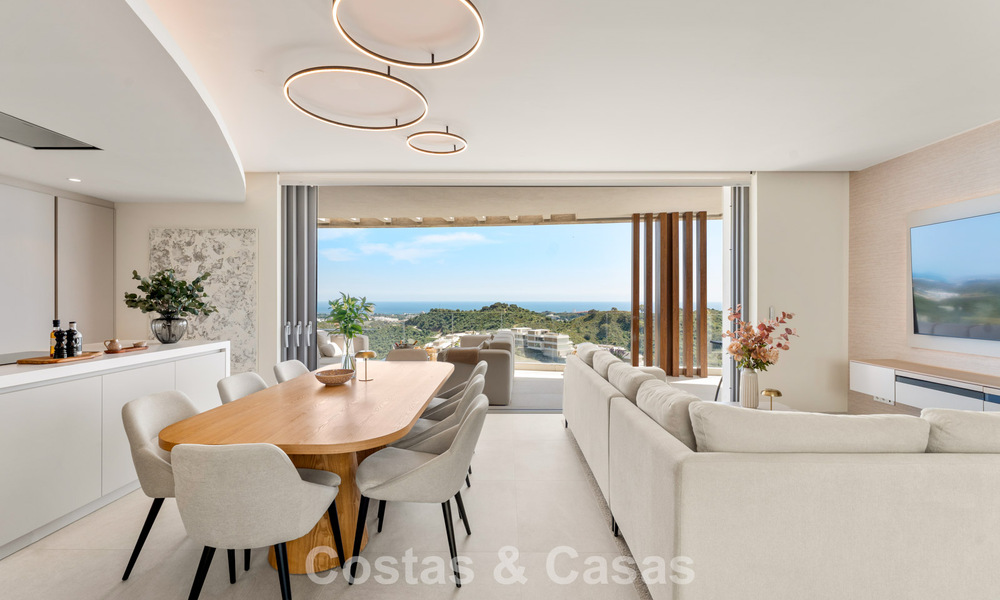 Penthouse de luxe contemporain à vendre avec vue sur la mer dans les collines de La Quinta Resort à Marbella - Benahavís 797689