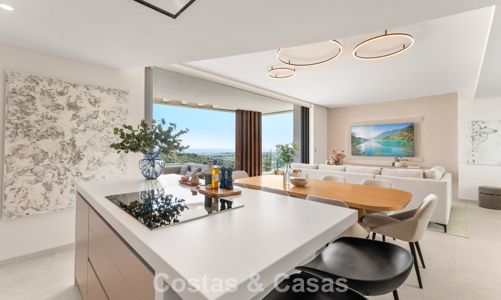 Penthouse de luxe contemporain à vendre avec vue sur la mer dans les collines de La Quinta Resort à Marbella - Benahavís 797702