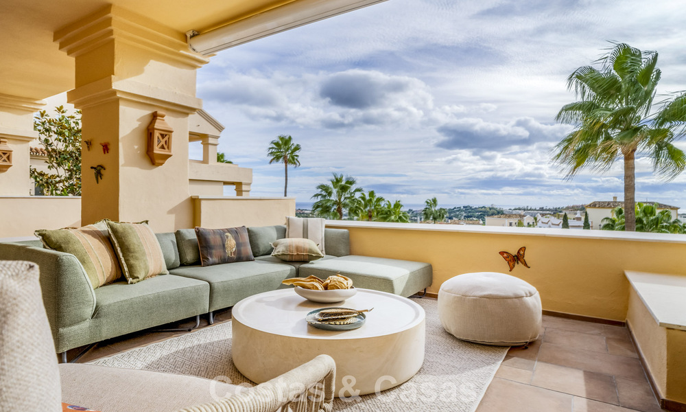 Spacieux appartement moderne de 4 chambres avec vue sur la mer à vendre à Nueva Andalucía, Marbella 798263