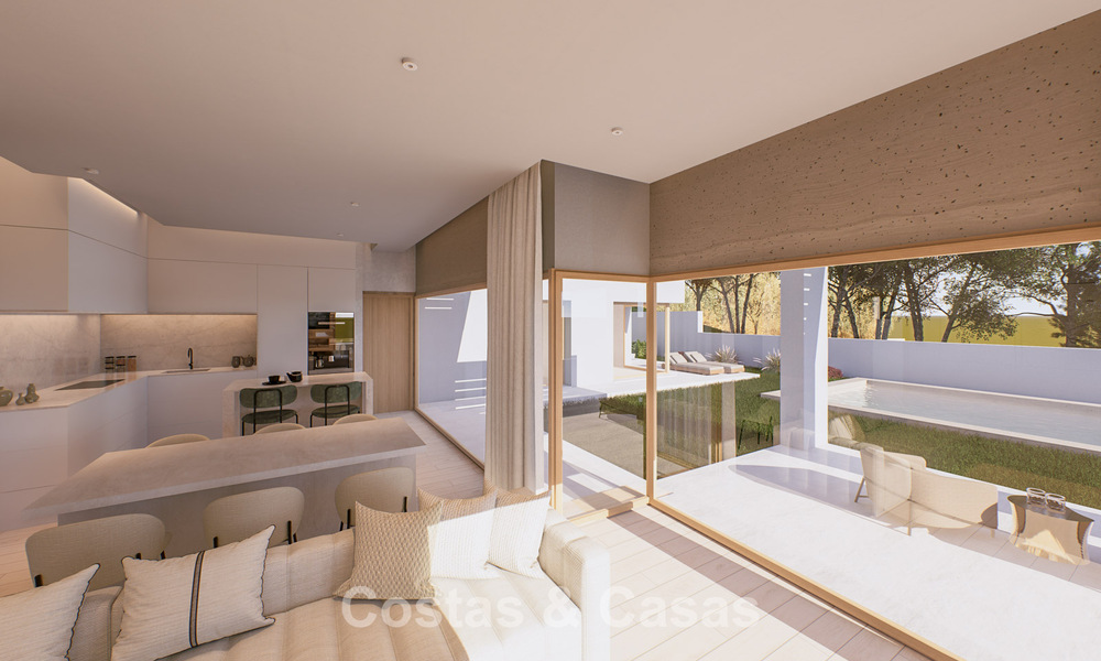 Projet de villa neuve à vendre en bordure d’un golf près du plages et du centre d’Estepona 798386