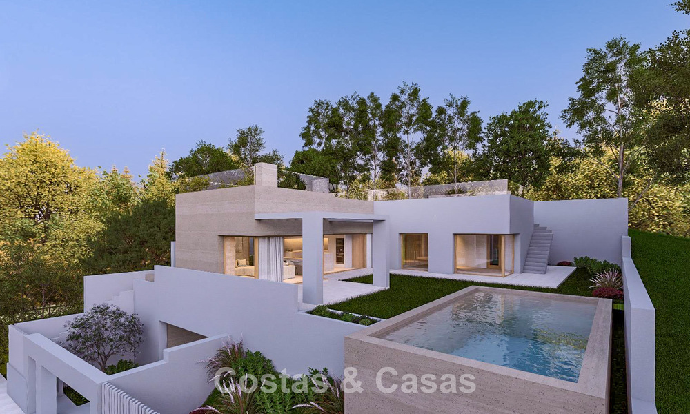 Projet de villa neuve à vendre en bordure d’un golf près du plages et du centre d’Estepona 798390