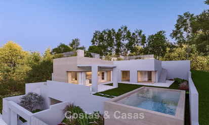 Projet de villa neuve à vendre en bordure d’un golf près du plages et du centre d’Estepona 798390
