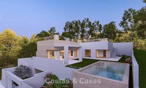 Projet de villa neuve à vendre en bordure d’un golf près du plages et du centre d’Estepona 798390