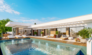 Projet de villa de luxe à vendre en première ligne de golf à Casares, Costa del Sol 798381 