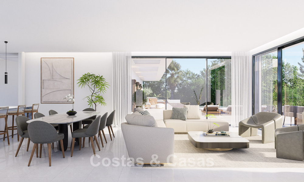 Projet de villa de luxe à vendre en première ligne de golf à Casares, Costa del Sol 798382