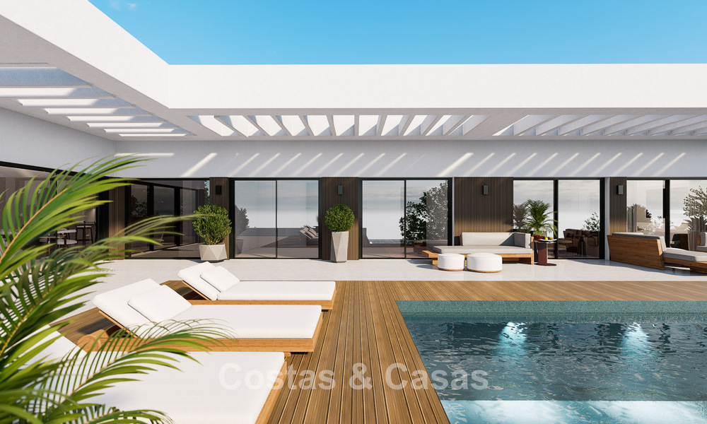 Projet de villa de luxe à vendre en première ligne de golf à Casares, Costa del Sol 798383