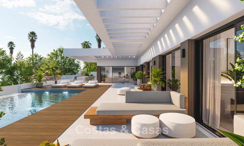 Projet de villa de luxe à vendre en première ligne de golf à Casares, Costa del Sol 798384
