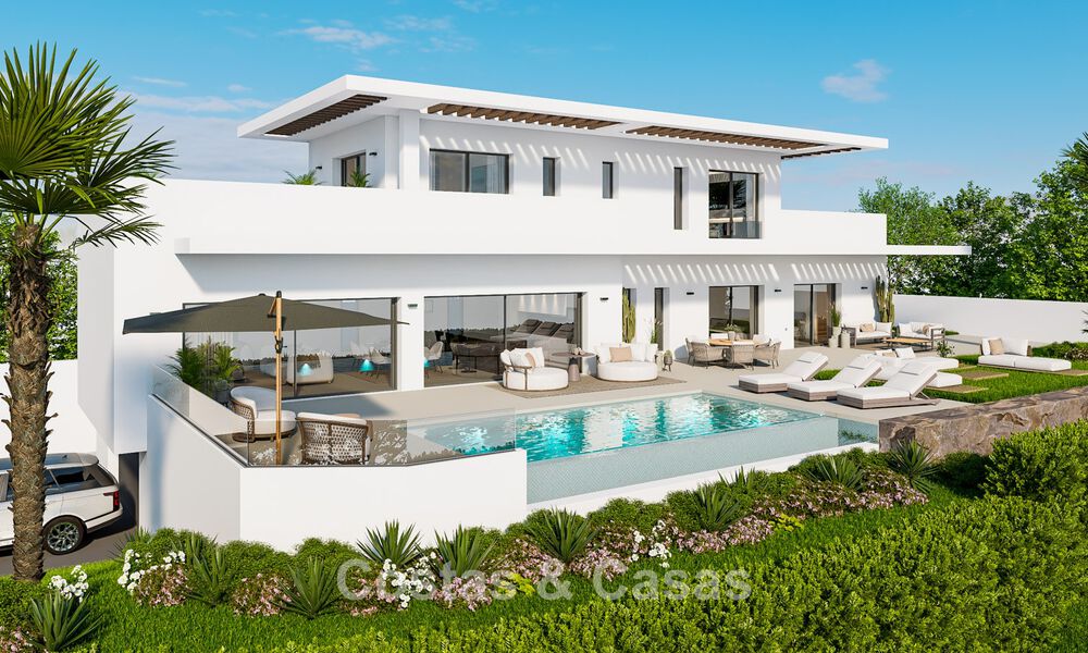 Villa neuve exclusive à vendre à quelques minutes de la plage et des terrains de golf à Casares, Costa del Sol 798511