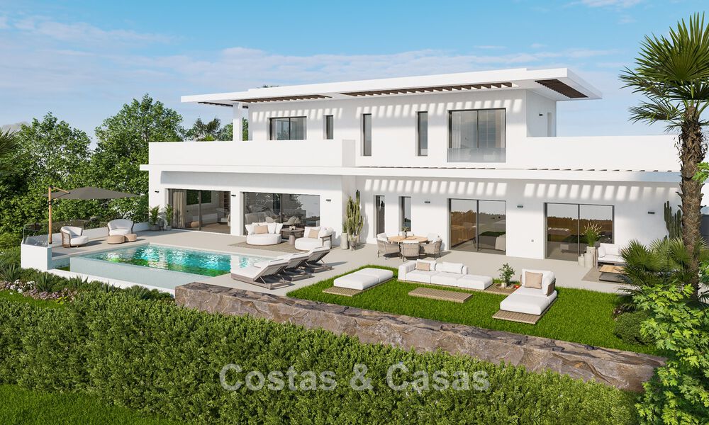 Villa neuve exclusive à vendre à quelques minutes de la plage et des terrains de golf à Casares, Costa del Sol 798512