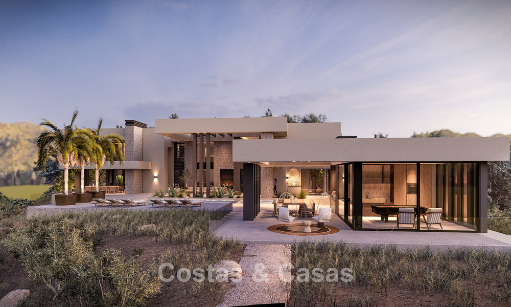 Terrain unique avec projet de villa design à vendre dans le prestigieux resort La Zagaleta, Marbella - Benahavís 798654