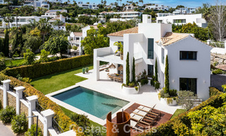 Villa de luxe, prête à emménager, au style contemporain méditerranéen à vendre dans un quartier de golf de Marbella - Benahavís 798701 