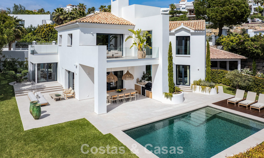 Villa de luxe, prête à emménager, au style contemporain méditerranéen à vendre dans un quartier de golf de Marbella - Benahavís 798736