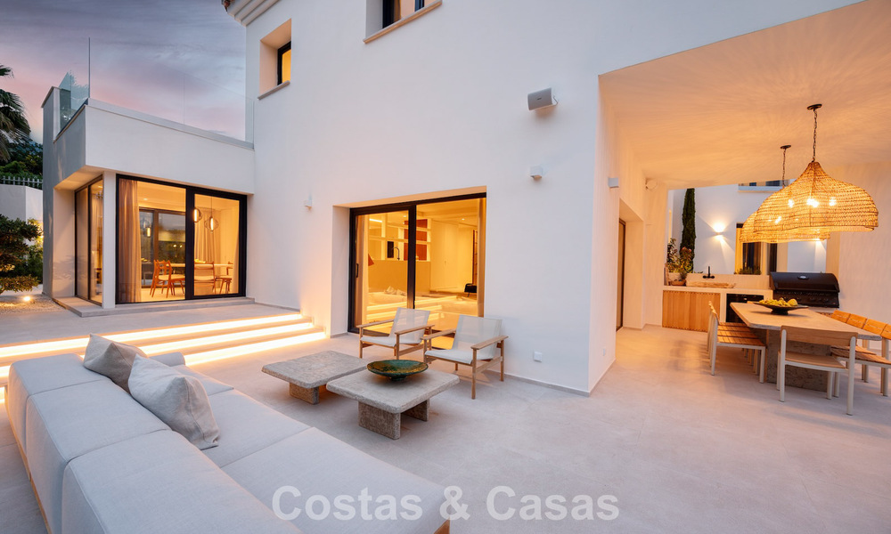 Villa de luxe, prête à emménager, au style contemporain méditerranéen à vendre dans un quartier de golf de Marbella - Benahavís 798737