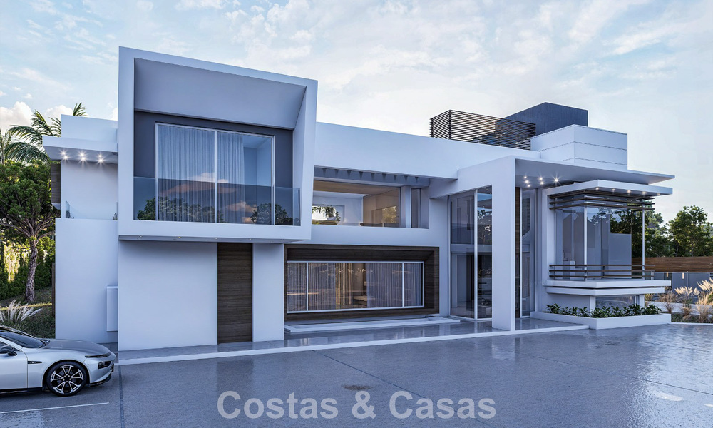 Villa moderne exclusive en construction à vendre à Guadalmina Baja, Marbella 798828