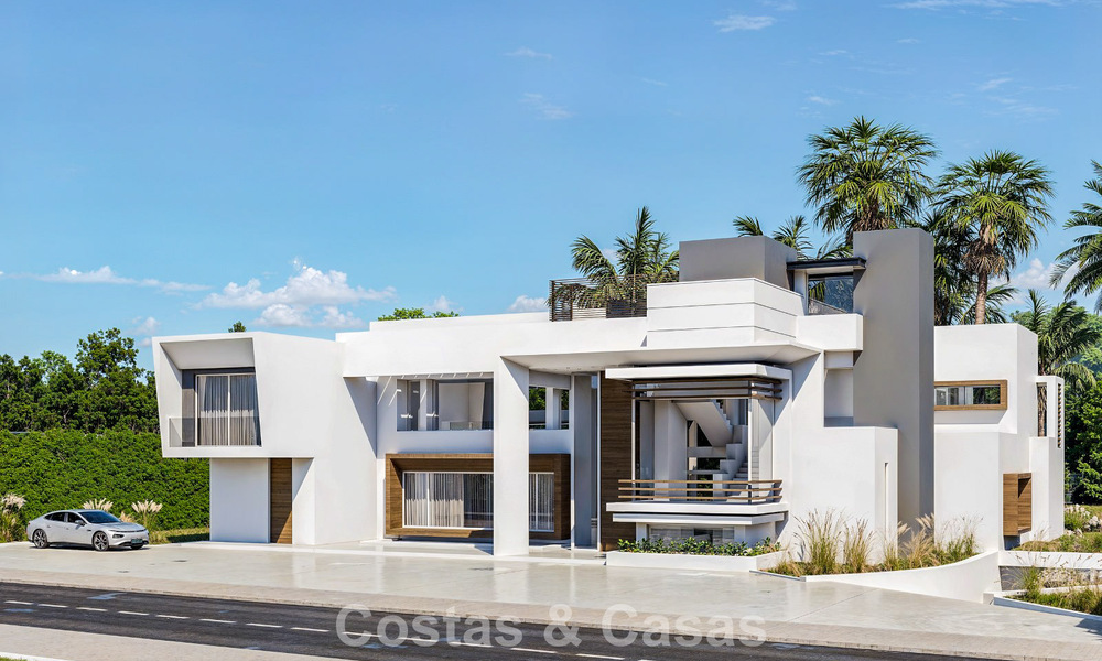 Villa moderne exclusive en construction à vendre à Guadalmina Baja, Marbella 798830