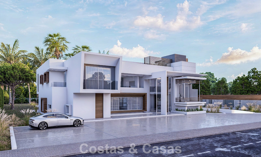 Villa moderne exclusive en construction à vendre à Guadalmina Baja, Marbella 798831