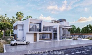 Villa moderne exclusive en construction à vendre à Guadalmina Baja, Marbella 798831 